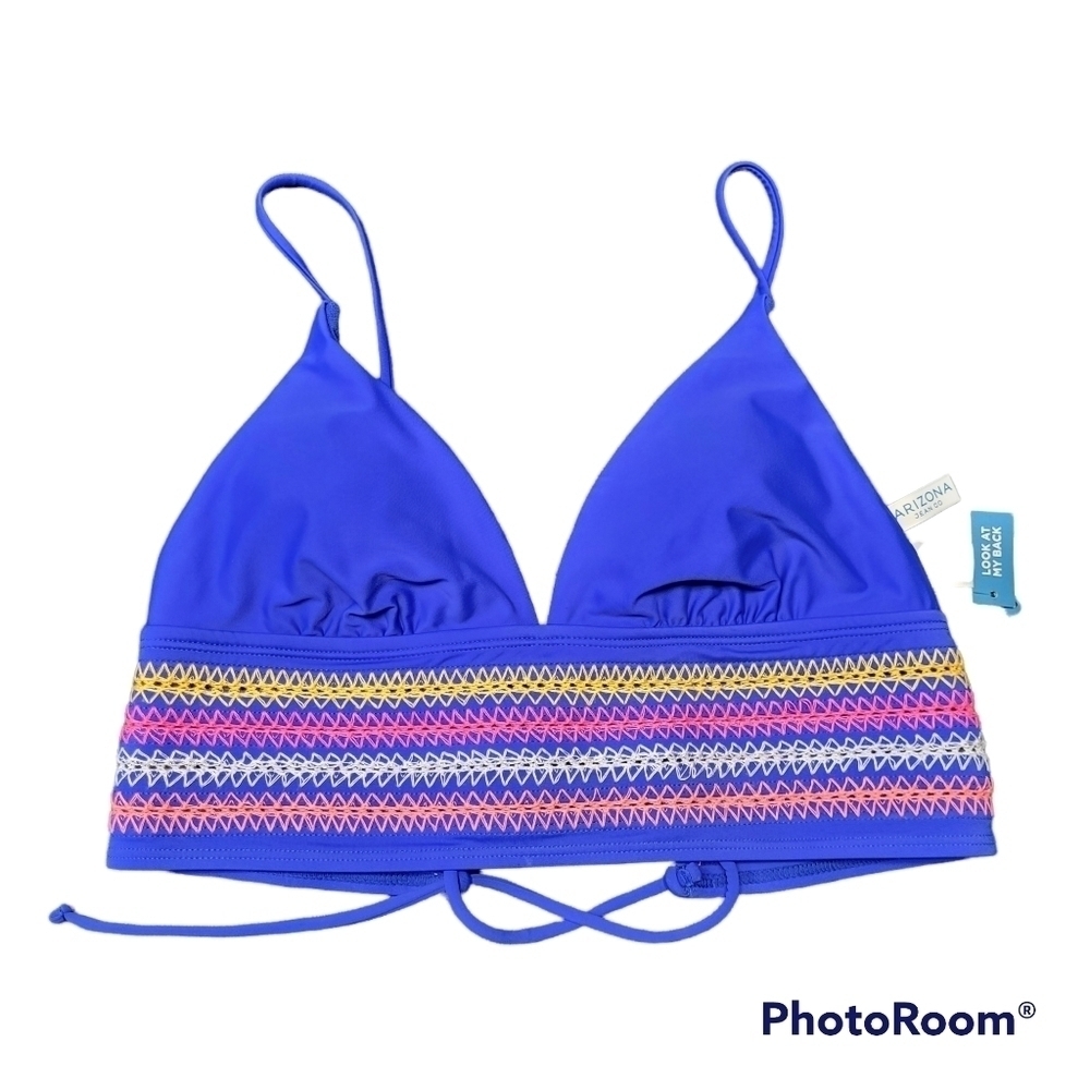 Arizona Blue Tribal Criss Cross Back‎ Bikini Top